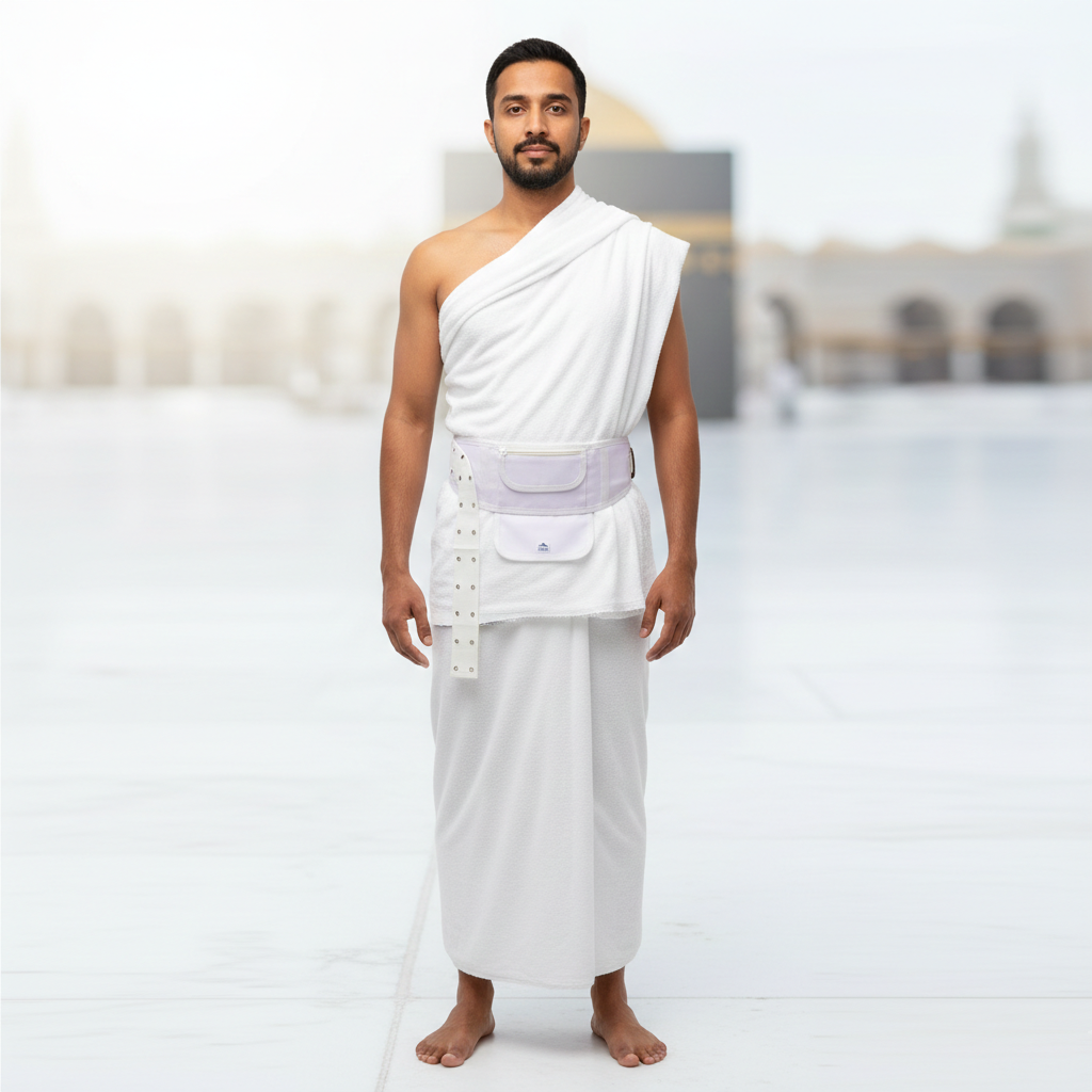 Ehraam Belt - Free Size - White / Black