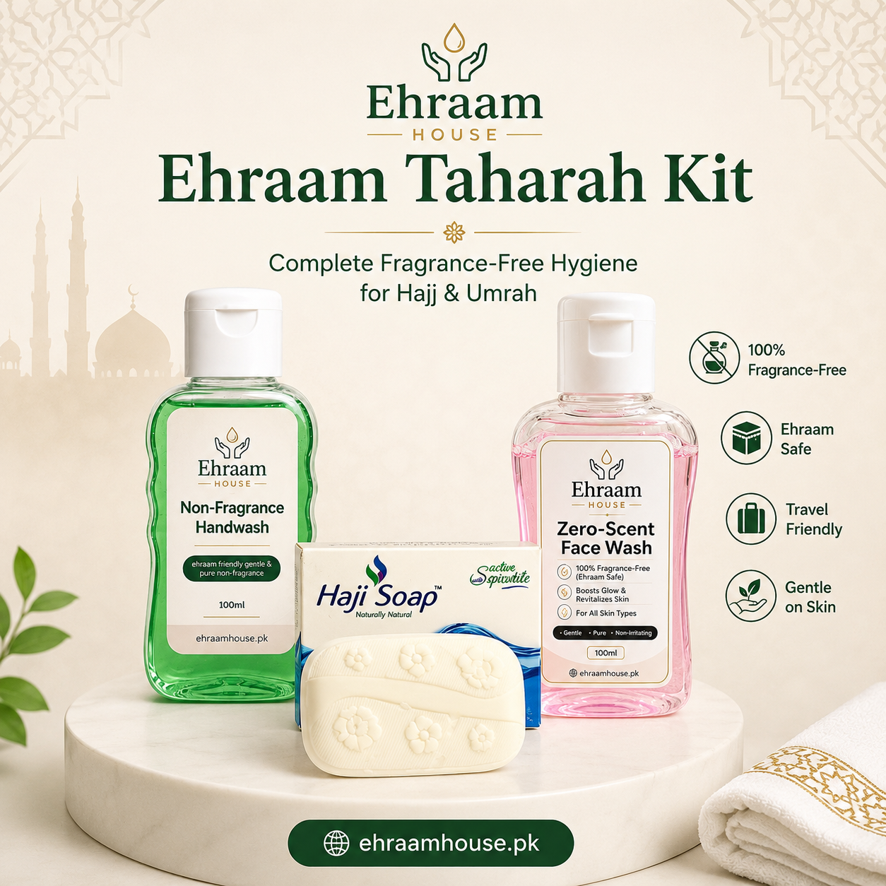 Ehraam Taharah Kit – Fragrance-Free Hygiene Set