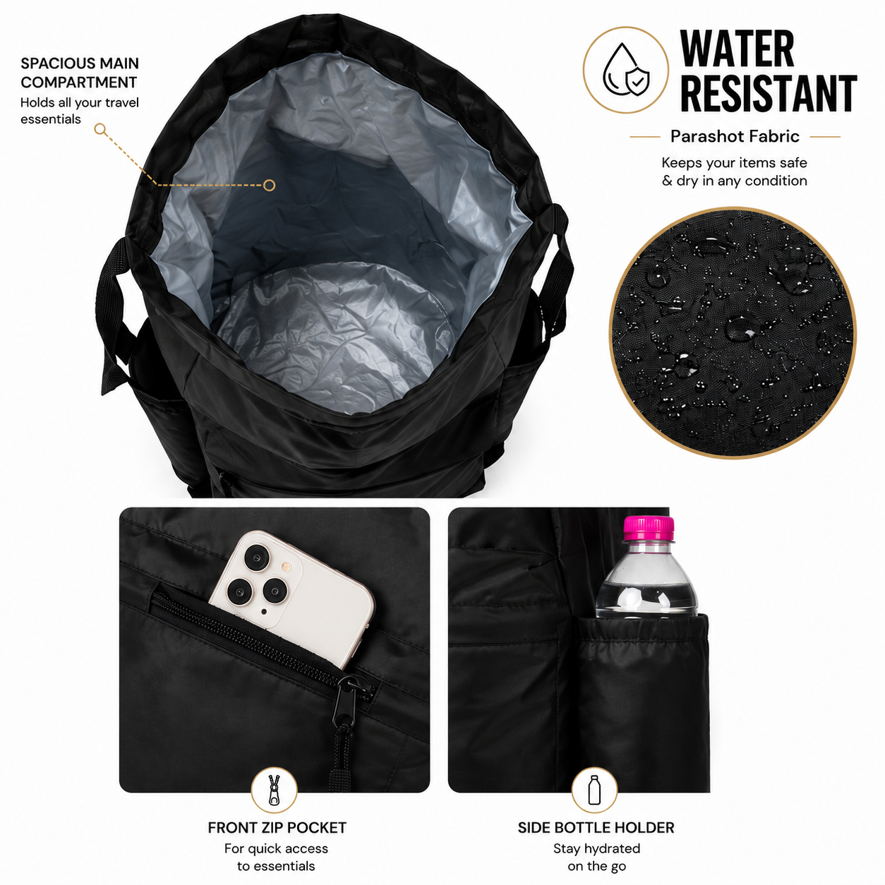 Premium Parachute Travel Bag for Umrah & Hajj