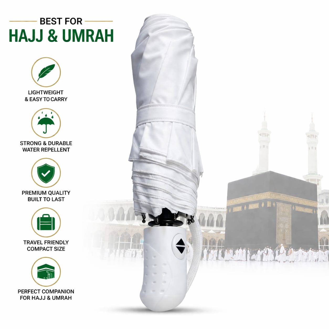 Premium Travel Umbrella – For Hajj & Umrah